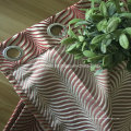 100% Polyester Schrumpfgarn Jacquard Vorhang Stoff in Brunnen Drapes